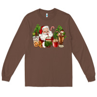 Chestnut santa coffee cups christmas Long Sleeve Tee - CowGirlArtShop