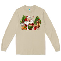 Mushroom santa coffee cups christmas Long Sleeve Tee - CowGirlArtShop