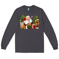 Smoke santa coffee cups christmas Long Sleeve Tee - CowGirlArtShop