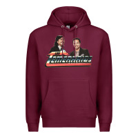 Burgundy los temerarios Premium Hoodie - lanVoArt