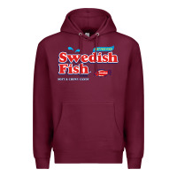 Burgundy swedish fish Premium Hoodie - lanVoArt