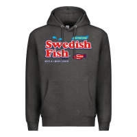 Charcoal Heather swedish fish Premium Hoodie - lanVoArt