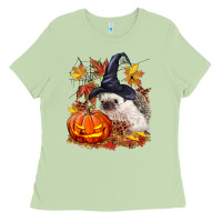Matcha Halloween Hedgehog Ladies Tee - LillyAllenDesigns