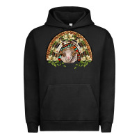 Pigment Black merino wool ram lily rainbow Urban Hoodie - BarkalooDesign