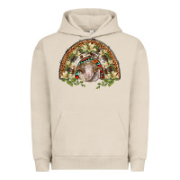 Pigment French Oak merino wool ram lily rainbow Urban Hoodie - BarkalooDesign