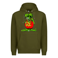 Army Green ratfink Premium Hoodie - lanVoArt