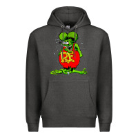 Charcoal Heather ratfink Premium Hoodie - lanVoArt