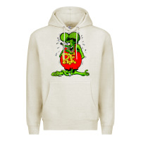 Oatmeal Heather ratfink Premium Hoodie - lanVoArt