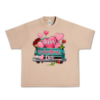 Burro Happy Valentine's day turquoise truck Urban Heavy Tee - HowdyJamesFarm