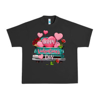 Pigment Black Happy Valentine's day turquoise truck Urban Heavy Tee - HowdyJamesFarm