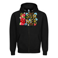 Black sweet summer time Zipper Hoodie - CowhideDigitalArt