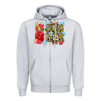 Heather Grey sweet summer time Zipper Hoodie - CowhideDigitalArt
