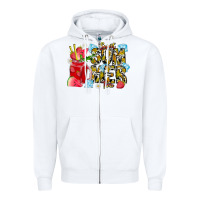 White sweet summer time Zipper Hoodie - CowhideDigitalArt