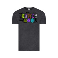 Vintage Black Halloween howdy boo Vintage Tee - NancyCooperArtShop