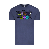 Vintage Denim Halloween howdy boo Vintage Tee - NancyCooperArtShop