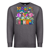 Charcoal Heather 100 Days Of Making The Whole Class Shimmer Premium Sweatshirt - CowhideDigitalArt