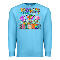 Ocean Blue 100 Days Of Making The Whole Class Shimmer Premium Sweatshirt - CowhideDigitalArt