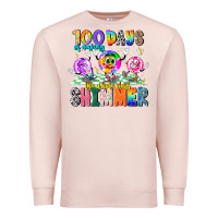 Pale Pink 100 Days Of Making The Whole Class Shimmer Premium Sweatshirt - CowhideDigitalArt