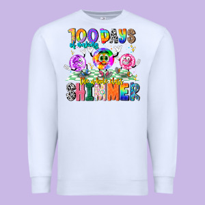 100 Days Of Making The Whole Class Shimmer Premium Sweatshirt Designed By Cowhidedigitalart