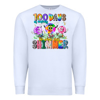 White 100 Days Of Making The Whole Class Shimmer Premium Sweatshirt - CowhideDigitalArt