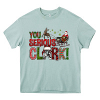 Arona You Serious Clark With Santa Sleigh Heavy Core Tee - BundleAndBundleShop