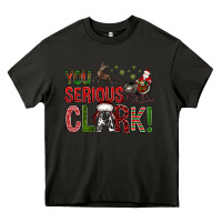 Asphalt You Serious Clark With Santa Sleigh Heavy Core Tee - BundleAndBundleShop