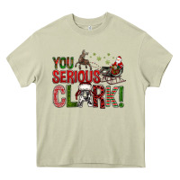 Mossy You Serious Clark With Santa Sleigh Heavy Core Tee - BundleAndBundleShop