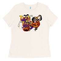 Bone Trick Or Treat Chimpanzee Ladies Tee - LillyAllenDesigns