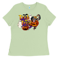 Matcha Trick Or Treat Chimpanzee Ladies Tee - LillyAllenDesigns