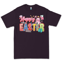 Plum Happy Easter Nurse Premium Tee - LillyAllenDesigns