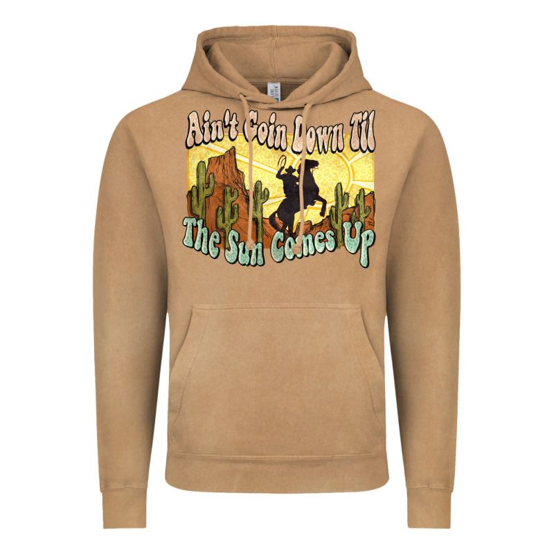 Ain't Goin Down Til The Sun Comes Up Cowboy Vintage Hoodie by HowdyJamesFarm | Teevron