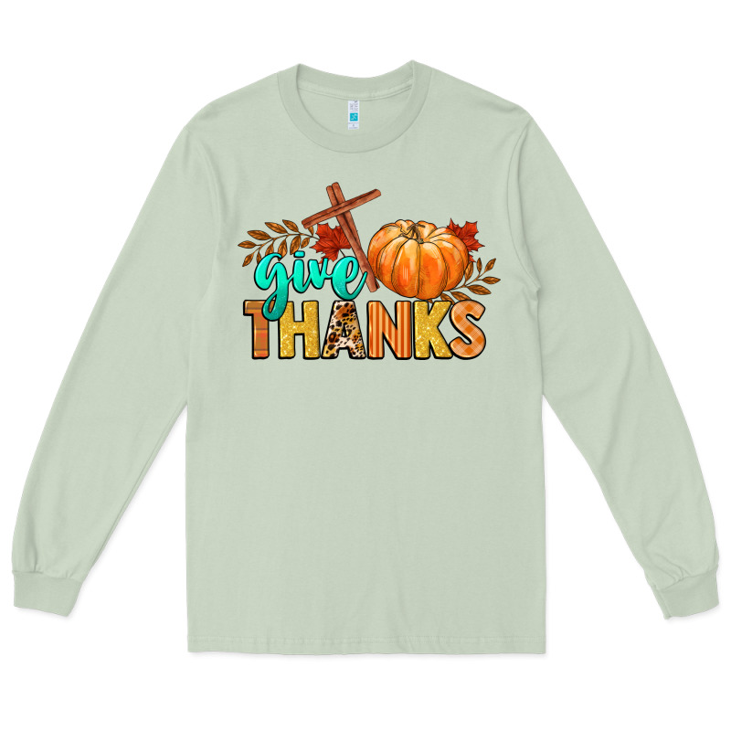 Give Thanks Long Sleeve Tee by CowGirlArtShop | Teevron
