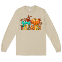 Mushroom give thanks Long Sleeve Tee - CowGirlArtShop