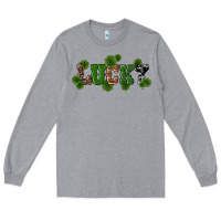 Heather Grey st patricks day lucky shamrock Long Sleeve Tee - RanaPortraitStore