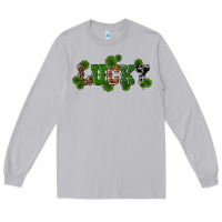 Moon Dust st patricks day lucky shamrock Long Sleeve Tee - RanaPortraitStore