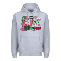 Heather Grey elf Premium Hoodie - FaDigitalArtStudio