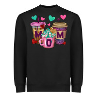 Black Western Mom Coffee Cups Heavyweight Sweatshirt - BundleAndBundleShop