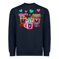 Navy Western Mom Coffee Cups Heavyweight Sweatshirt - BundleAndBundleShop