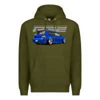 Army Green r32 Premium Hoodie - lanVoArt