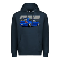 Navy r32 Premium Hoodie - lanVoArt