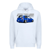 White r32 Premium Hoodie - lanVoArt