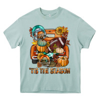 Tis The Season Fall Football Truck Heavy Core Tee | Teevron