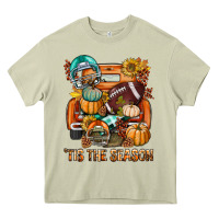 Mossy Tis The Season Fall Football Truck Heavy Core Tee - BundleAndBundleShop