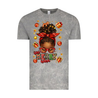 Cloud Rock one merry nana christmas afro messy bun Vintage Tee - texasbilliewilder
