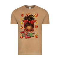 Vintage Camel one merry nana christmas afro messy bun Vintage Tee - texasbilliewilder