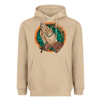 Mushroom god bless you Heavyweight Hoodie - RacoonDesign