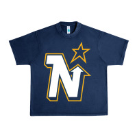Navy vintage minnesota hockey   retro north stars Urban Heavy Tee - lanVoArt
