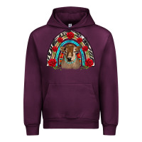 Mauve Wine brown baby cow floral rose rainbow Urban Hoodie - BarkalooDesign