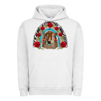 Pigment Lunar Rock brown baby cow floral rose rainbow Urban Hoodie - BarkalooDesign
