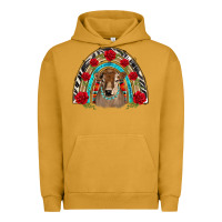 Pigment Peanut Butter brown baby cow floral rose rainbow Urban Hoodie - BarkalooDesign